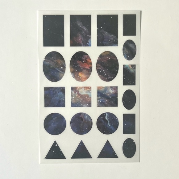 🏷️ aesthetic space abstract sticker sheets set of 4 - Picture 8 of 16